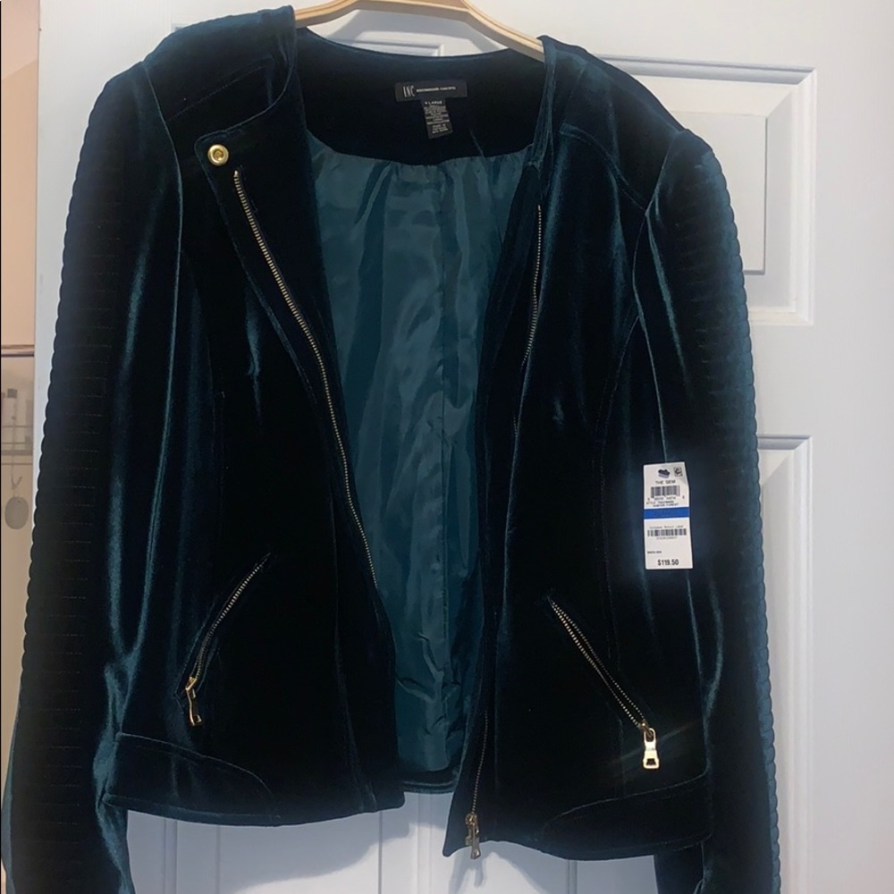 VELVET G R E E EN MOTO JACKET 💚